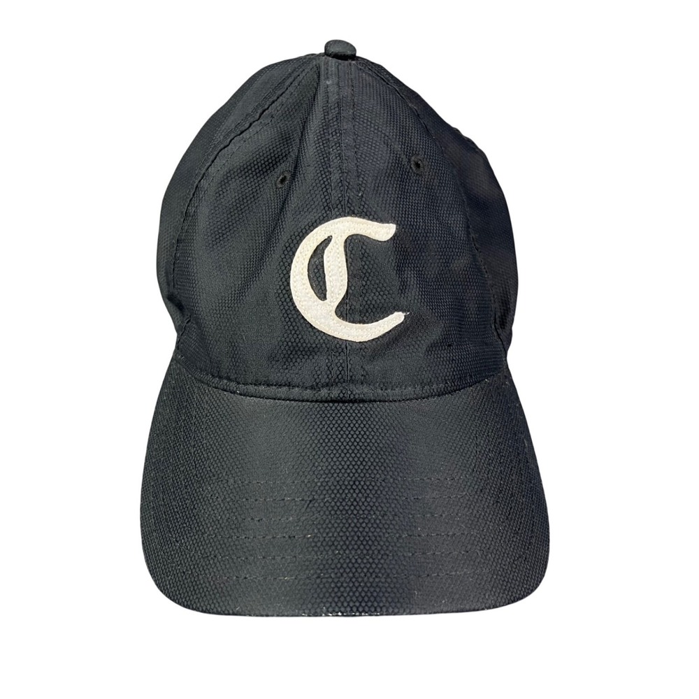 Callaway Golf Hat Black Textured Ripstop Embroidered C Logo Adjustable Cap